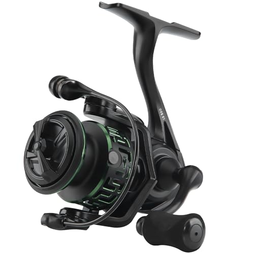 TEBEN LS Lightweight Spinning Reel 500-1000 Series, 3.8oz Ultralight Carbon Fiber Frame, 5+1 BB, 5.2:1 Gear Ratio, 6.6LBs ...
