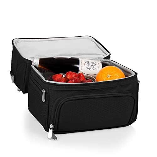 PICNIC TIME NCAA Nebraska Cornhuskers Pranzo Lunch Bag - Insulated Lunch Box with Picnic Set - Lunch Cooler Bag