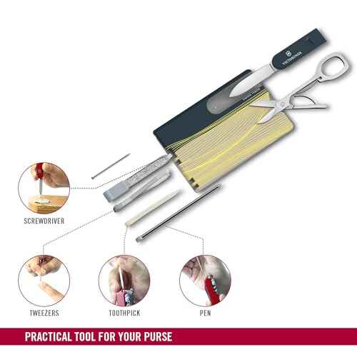 Victorinox Live to Explore Classic Swiss Card, 10 Function Swiss Made Multitool Card, New York Style