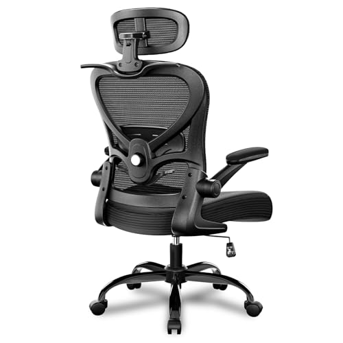 Freepub Ergonomic Office Chair with Headrest 3D, Mesh Office Desk Chair with Adjustable Lumbar Support, Computer Chair wit...
