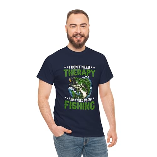Fishing Therapy Tee - Unisex Heavy Cotton Shirt, Fisherman Gift, Outdoor Adventure Top, Fishing Lover Apparel, Funny [...]