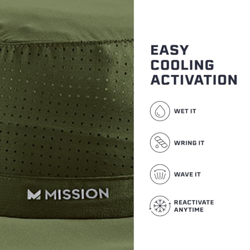 MISSION Cooling UPF Boonie Hat - Unisex Sun Hat for Hiking, Beach & Fishing - Sweat & Water Activated Technology