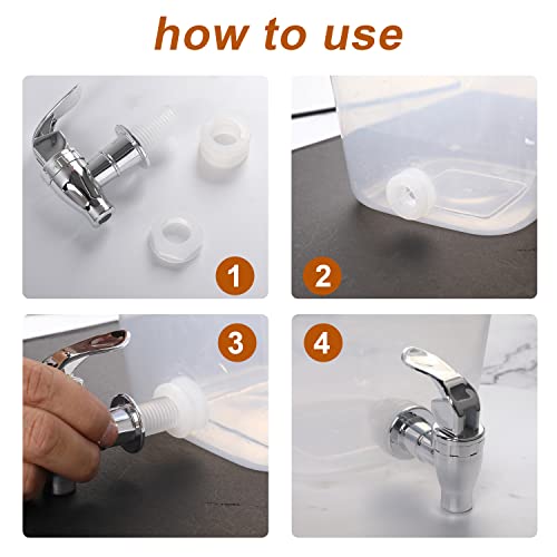 Spigot for Beverage Dispenser, 2 Pack Drink Dispenser Spigot Replacement Beverage Dispenser Spout Drink Spigot Water Dispe...