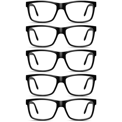 AIMISUV 5 Pack Reading Glasses for Women Men Blue Light Blocking - UV Filter Computer Readers,Anti Eyestrain Eyeglasses