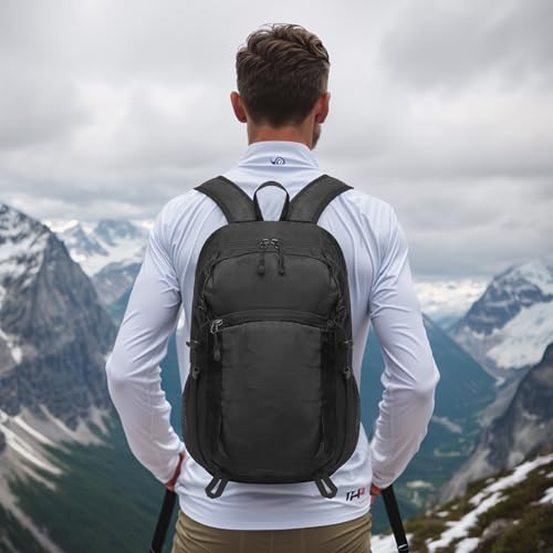 SUIKIHUM Hiking Daypack Packable, Camping Backpack Water Resistant Lightweight Polyester for Men Women Travel Outdoor