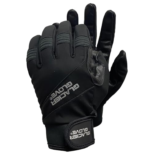 Glacier Glove Unisex Guide Water-Resistant Lightweight Breathable Flexible Adjustable Durable Genuine Leather Palm Hunting...