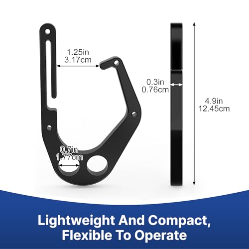 YJNBEST Aluminum Hook for Tree Climber, Quick & Easy One-Hand Removal & Installation of Chainsaws and Tools Inside The Hoo...