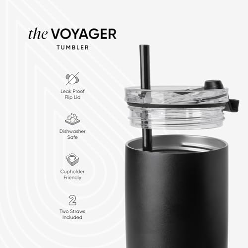 Simple Modern Travel Coffee Mug Tumbler with Flip Lid | Reusable Insulated Stainless Steel Cold Brew Iced Coffee Cup Therm...