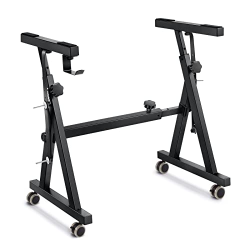 Donner Keyboard Stand, Z-style Heavy-Duty Piano Stand, Adjustable and Portable Piano Keyboard Stand, Suitable for 54, 61 a...
