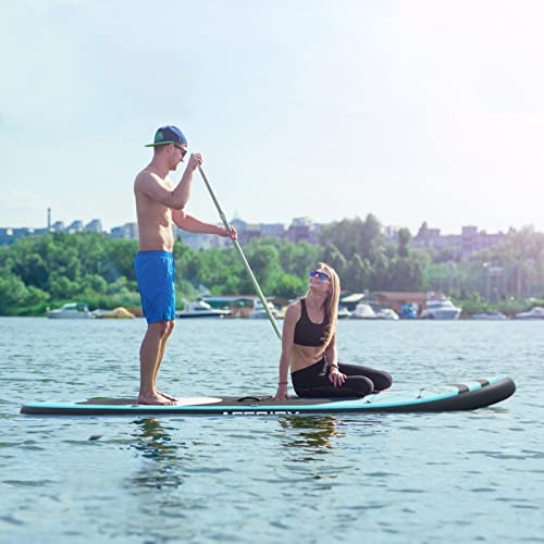 Bifanuo Inflatable Stand Up Paddle Board with SUP Accessories & Backpack. Paddle Boards for Adults. Non-Slip Deck, Wide St...