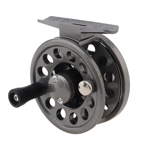 Fly Fishing Reel Wheel, Fly Ice Fishing Spinning Reels, Lightweight Spinning Reels for Freshwater Saltwater (Gray, 2.44 in...