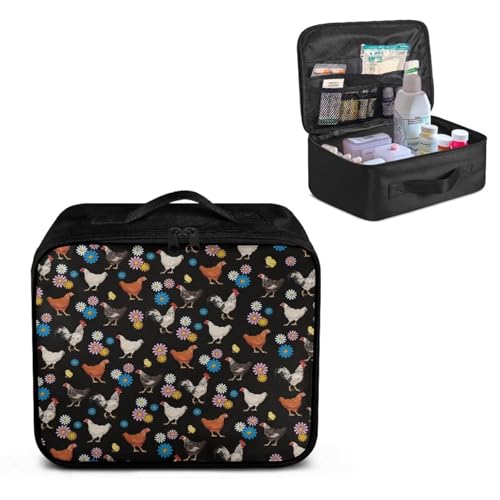 Rnyleeg First Aid Bag Empty Travel Medicine Pouch Organizer Farmhosue Portable First Aid Kit Basic Outdoor Essentials Surv...