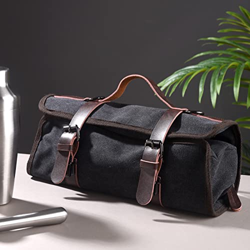 TREELF 13-Pieces Portable Bartender Bag Travel Bartender Bag Canavs Bar Kit Bag for Carrying Bar Tools Perfect Storage,Tra...