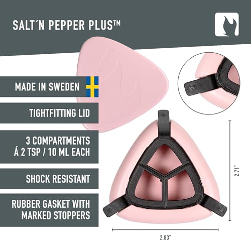 Light My Fire Salt & Pepper Shakers — Travel Salt and Pepper Shakers — Travel Spice Kit Portable Spice Shaker — Multi Spic...