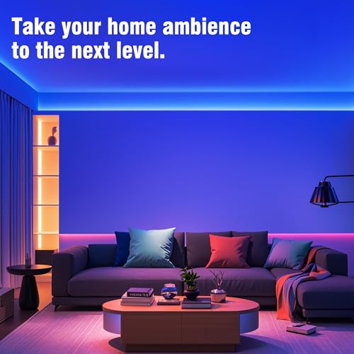 VOLIVO 100ft Led Strip Lights for Bedroom, Color Changing Led Light Strips Kit with 24 Keys IR Remote and Smart App Contro...