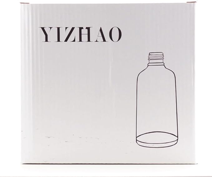 YIZHAO Green Glass Spray Bottles 4oz, with Small Fine Mist Spray, Metal Cap, Refillable for Essential Oil,Travel,Cleaning,Perfume,Aromatherapy,Makeup – 9 Pcs