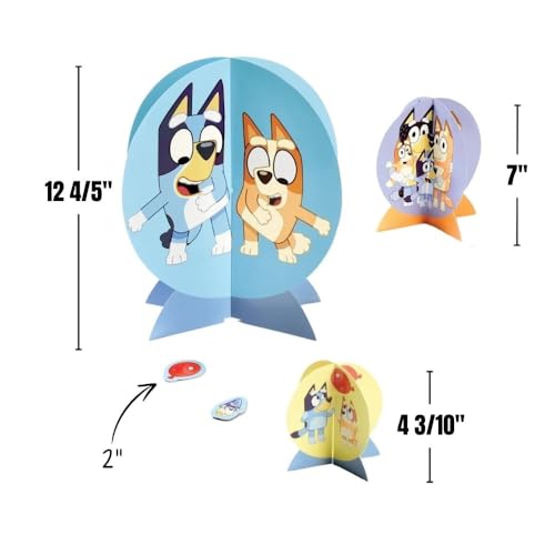 Bluey Table Centerpiece Kit - 27 Pc Set - High-Quality & Sturdy, Perfect Party Essential For Themed Parties & Events