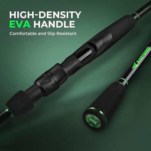 KastKing Zephyr Dual Tip Fishing Rod & KastKing Spartacus II Spinning Reel, Size 3000, 6'8" M & MH Spinning Rod