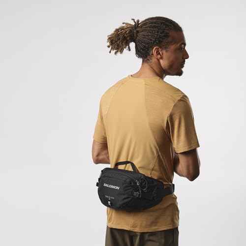 Salomon Trailblazer Belt, 4L Lightweight Hiking Waist Pack for Men & Women, Hip Belt Storage for Trekking, Biking & Walking Outdoors - BLACK/ALLOY - NS