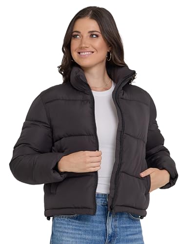 Steve Madden Cropped Puffer Jacket, Warm Winter Coats for Women, Trendy Cute Winter Jackets for Women