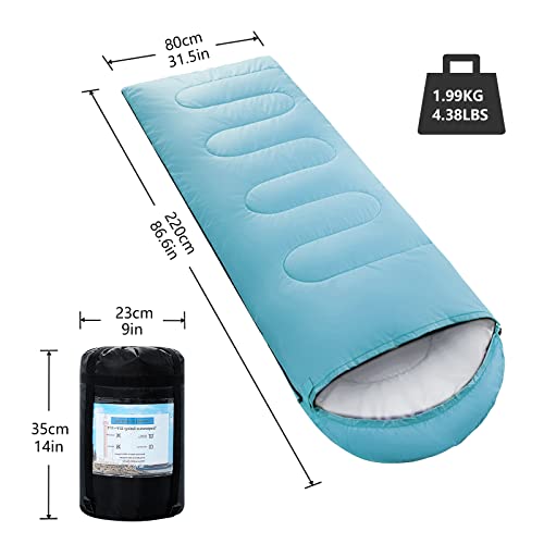 ORTHOMTEX Sleeping Bags for Adults,Kids & Girls-Warm & Cold Weather Lightweight Waterproof Sleeping Bag Backpack with Comp...