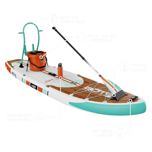 BOTE HD Aero Inflatable Stand Up Paddle Board MAGNEPod Compatible Blow Up iSUP with Paddle Travel Backpack Adults Kids Fam...
