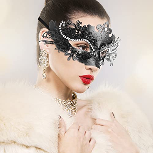 Coddsmz Couple Masquerade Mask Set - Venetian & Mardi Gras Mask for Women & Men