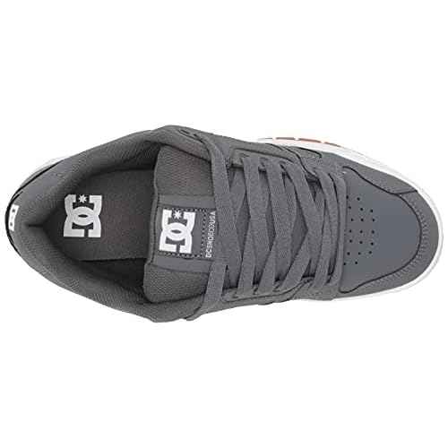 DC mens Stag Low Top Skate Shoe, Grey/Gum, 12.5 US