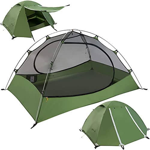 Clostnature Lightweight 2-Person Backpacking Tent - 3 Season Ultralight Waterproof Camping Tent, Large Size Easy Setup Ten...