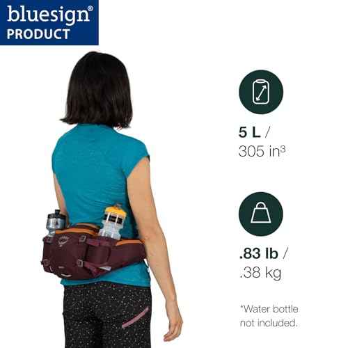 Osprey Savu 5L Biking Waist Pack for Men and Women, Aprium Purple