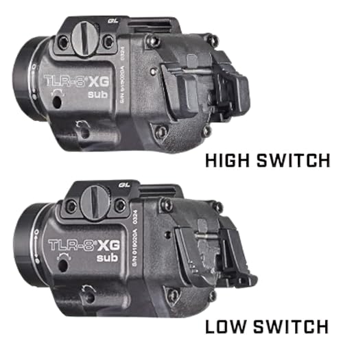 Streamlight 69437 TLR-8 X G sub 500-Lumen Rail-Mounted Tactical Weapon Light with Integrated Green Aiming Laser Exclusivel...