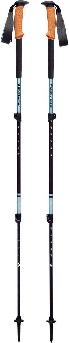 BLACK DIAMOND Trail Trekking Poles (Pair) | Lightweight Aluminum Hiking Poles | Natural, Cork, or Foam Grips | FlickLock A...