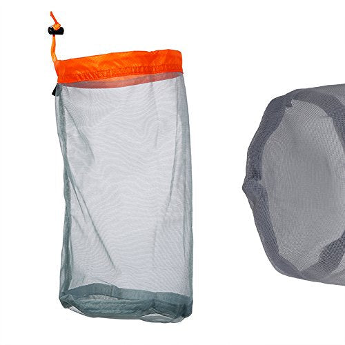 VGEBY1 Mesh Storage Bag, Ultra-Light Mesh Outdoor Camping Mesh Bag Premium Travel Storage Organize Bag