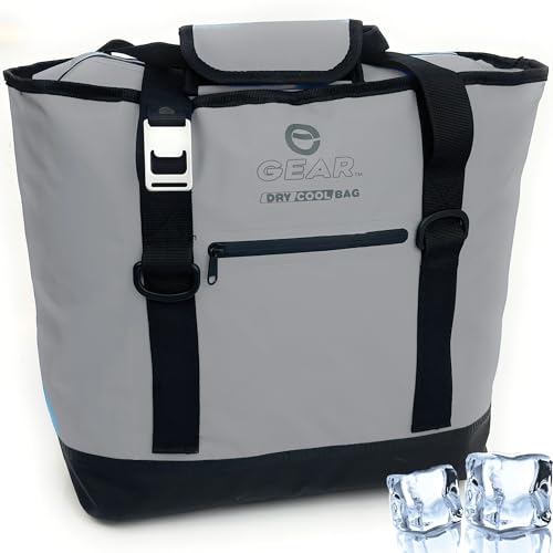 Enthusiast Gear Dry Bag Cooler Tote – Collapsible, Waterproof and Leak-Proof Soft Sided Cooler Bag - Pool, Beach - 20 or 3...