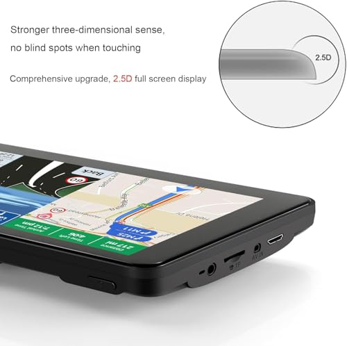 GPS Navigator for Car, Latest 2025 Map 7-inch Touch Screen 16GB GPS Navigation System,Truck GPS Navigation System,Voice Gu...