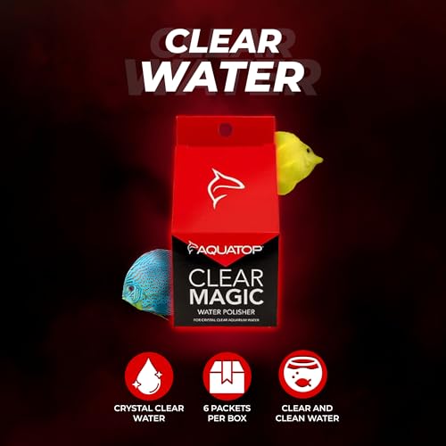 Aquatop Clear Magic Water Polisher - Safe for Freshwater and Saltwater Aquariums - May be added once a week - Easier Pick ...