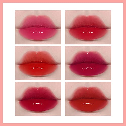 Eakroo 6 Colors Lip Tint Stain Mini Liquid Lipstick, Lip Gloss for Women, Blush for Cheeks, Lip Stain Long Lasting Waterpr...