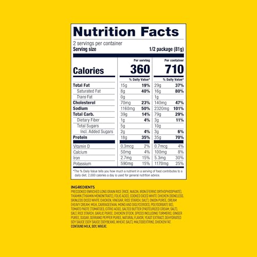 BIGHORN Mountain Food The Best Butter Chicken and Rice - contains 4 packs | 8 servings | 140g Protein | 2,840 Calories - p...