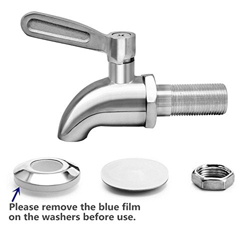 DOZYANT Updated More Durable Beverage Dispenser Replacement Spigot,Stainless Steel Polished Finished, Water Dispenser Repl...