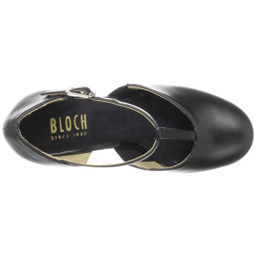 Bloch Women's Splitflex T-Strap Character Shoe, Versatile Shoe, Cushioned Insole, Suede Forefoot Outsole, Short Shank with an Elastic Panel, Comfortable, High Durability, Superior Fit