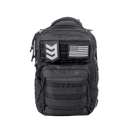 3VGEAR Posse EDC Sling Pack, 7L - MOLLE Compatible, Ambidextrous Strap - Rugged 600D Polyester Small Tactical Bag