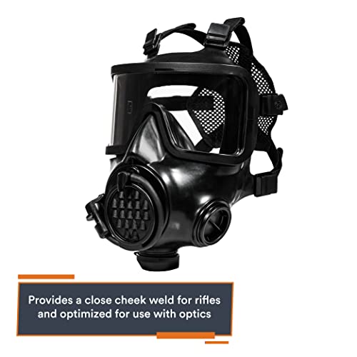 MIRA SAFETY CM-8M Full-Face CBRN Gas Mask W/Canteen - Reusable Survival Nuclear Chemical Respirator for Prepper Gear and S...