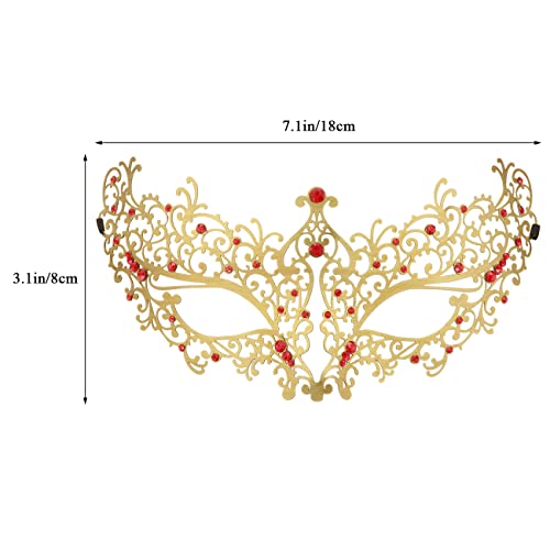 Coddsmz Laser Cut Metal Women's Masquerade Mask Venetian Party Mardi Gras Halloween Mask