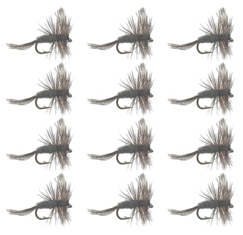 Feeder Creek Fly Fishing Flies - Trout & Bass Assortment - Adams Dry Fly Pattern