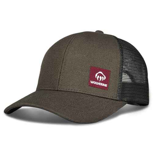 Wolverine Trucker Hat | Mesh Back | Snapback | Adjustable | Rugged | Durable | Workwear