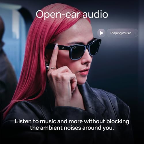 Ray-Ban Meta (Gen 2), Wayfarer, Matte Black | Smart AI Glasses for Men, Women — 2x Battery Life — 3K Ultra HD Resolution —...