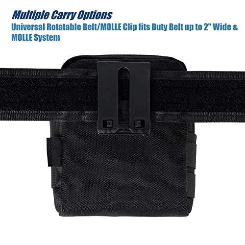 Dotacty Tactical Belt MOLLE Pouches w/Rotatable Clip Phone EDC Gear Utility Duty Pack Gadget Small Tool Wasit Carry Bag fo...