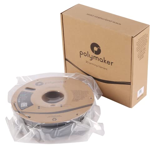 Polymaker Carbon Fiber PLA Filament 1.75mm, Carbon Fiber Reinforced 3D Printer PLA Filament 1kg - PolyLite 1.75mm Carbon F...