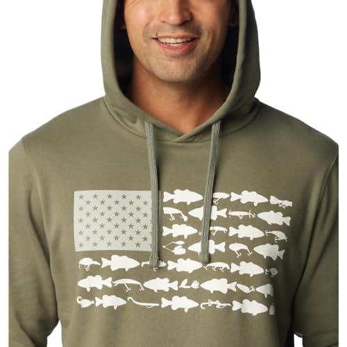 Columbia mens Pfg Fish Flag II Hoodie
