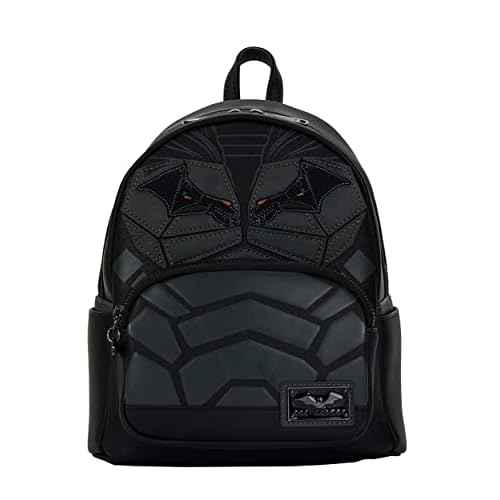 Loungefly Women's Dc The Batman Mini Backpack, Schwarz/Anthrazit, One Size